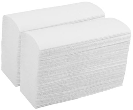 TOBBOMEY 2er Pack Kommerzielle Papierhandtücher Weich und Reißfest Für Hotels Restaurants Badezimmer Hohe Saugfähigkeit Sanfte Tischservietten Für Vielbetrieb