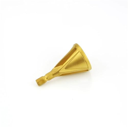 Drehbank Zubehör HSS-Sechskantbohrer für Entgraten von Außenfasen für elektrische Handbohrmaschinen, 3 Schneiden, 6,35 mm Schaft, Außenfasenbohrer(Gold Outer Chamfer)