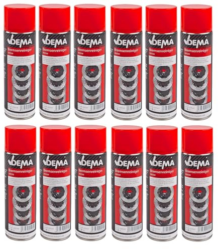 12x Bremsenreiniger 500ml | Teilereiniger, Reiniger für KFZ, Entfetter | 12 Stück