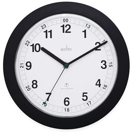 Acctim Milan 93/723brc Horloge murale radio-pilotée Noir