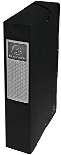 Exacompta 50601E - Carpeta de proyecto con goma, color negro