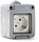 Famatel 19068 - Presa elettrica con coperchio ribaltabile IP55 16 A 250 V