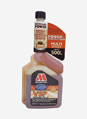 Millers Oils VSPe Power Plus Multi Shot Lead Replacement Petrol Fuel Additive, 500ml