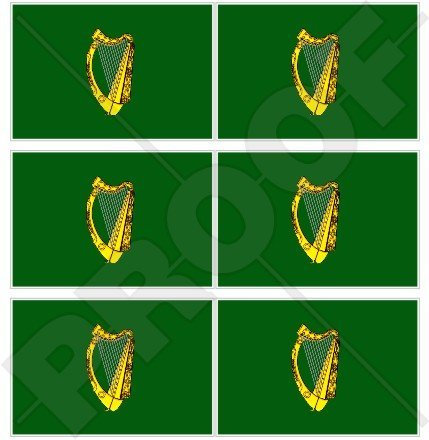 LEINSTER Provinz Irische Flagge Irland 40 mm (40,6 cm) Mobile Handy Vinyl Mini Sticker, Aufkleber X6
