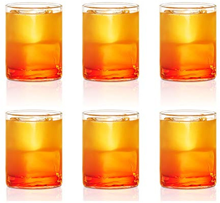 Borosil Vision klassisk juiceglas (set med 6), 120 ml (4 oz), glas