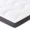 Amazon Basics Matratzen Topper 150 x 200 cm, 7 cm Höhe Gel-Schaum Matratzenauflage, Weiß Oder Grau