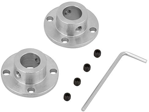 2pcs Starre Wellenkupplung Motorwellenkupplung ID 12mm AD 18mm Metall Kupplung für Motorwelle Stahlflansch Stecker
