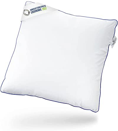 Cuscino inSPIRO 60x60 cm | Morbido come la piuma, fermo come il Memory Foam I Cuscino ergonomico per dormire sulla schiena, sul fianco o a pancia in giù | Morbido e Leggero | Lavabile in Lavatrice