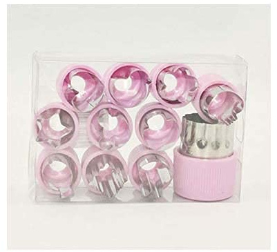 Selecto Bake Vegetable Cutter Shape Set (12 pieces) for Kids - Stainless Steel Mini Vegetable, Fruit,Cookie Cutters, Flower Star Heart Animals Shaped Mold for Decorative Customizing Tools Kit (Purple)