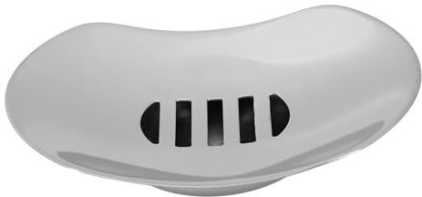 DOITOOL Tray Steel Container Stainless Steel Bar Soap Dish Holder with Draining Tray Bathroom Shower Soap Dishes Stainless