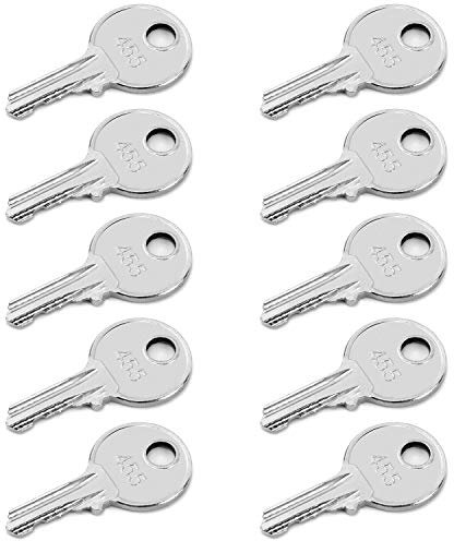 QWORK® Chiave per interruttore 455 per Sollevatore a Braccio Sollevatore a Forbice Genie Skyjack Terex, Confezione da 10