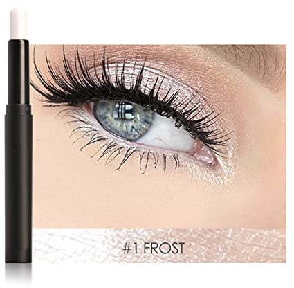 YUYTE Glitter Lidschatten Stick, Lidschatten Glitzer Lidschattenstift, Wasserfester Langlebiger Lidschattenstift, Glänzende farbige Sticks Lidschatten Stift Augen Make-up (#1)