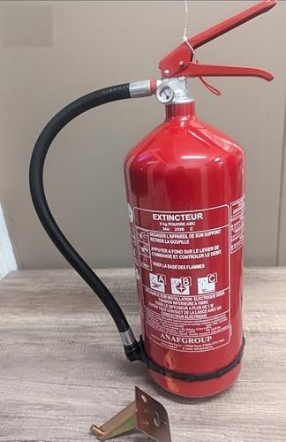 EXTINCTEUR 6 litres + ADDITIFS Mousse NF avec Support Fire Shop