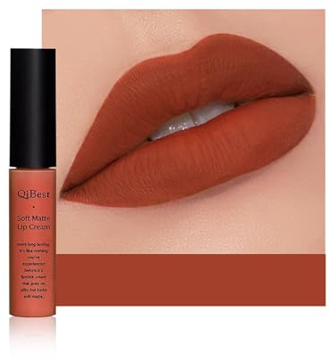 Anifer Velvet Matte Flüssiger Lippenstift Make-up, langanhaltend und wasserfest, haftet nicht am Becher, Lipgloss (Pinkrot 631)