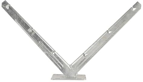 pujindu Stacheldrahthalterung, Stacheldraht-Verlängerungshalterung, Verzinkte V-Klammer, Gartenzaun-Drahthalterung (Farbe : Silver, Größe : 15PCS)