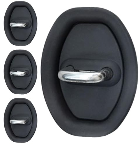 Lot de 4 housses de protection pour serrure de porte, anti-corrosion, protection des bords de portière de voiture, en silicone épais, autocollant anti-collision, coussin universel absorbant les chocs