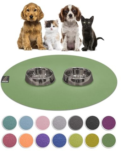 SanoZoo® - Napfunterlage, Öko-Tex, Rund 80 cm Olivgrün