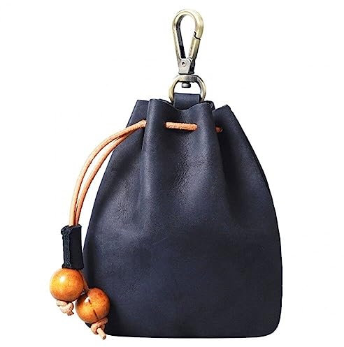 Kleine Geldbörse, Mini-Beuteltasche Kordelzug, Pu-Leder, Wechseltasche, Multifunktionale, Handgefertigte Kleine Tasche Für Männer Und Frauen