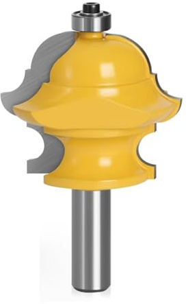 NPQRKJYH 1 broca fresadora for puerta de moldura multiperfil y multiforma de 12 mm y 1/2 for herramientas de carpintería de madera(12mm shank)