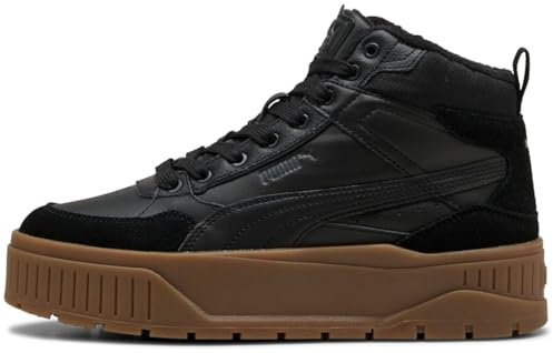 PUMA Karmen II Idol MID WTR Damen-Sneaker, Schwarz/Schwarz, Größe 38, Puma Schwarz Puma Schwarz, 38 EU
