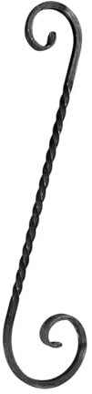 shivler Zaunelemente Gartentor Metallzaun Zäune Zaundekoration Zaunpfosten Balkonverkleidung Set Verschiedene Muster (750x200mm - 04.057.02/2 Stück)
