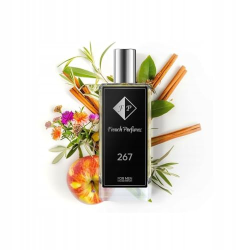 FP French Perfumes - Herren Parfüm - Elegante Eau de Parfum für Herren Männer - Hochwertiger Duft - Perfume men - Holzig und würzig - Nr. 267 - Bosss Bottleeed Grey - 104 ml