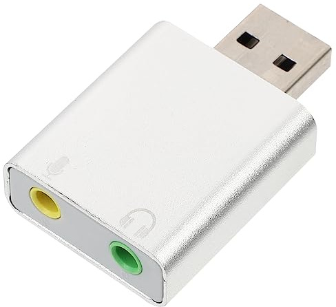 NUOBESTY Adaptateur Audio USB Externe avec Jack Micro et Casque Compatible avec Pc et Ordinateurs Portables Design Compact