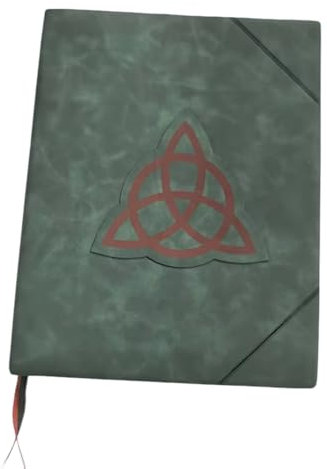 Vocdikficy Buch der Schatten, Grüner Einband, Gebundenes Tagebuch, und Liniert, 350 Seiten, Zauberaufzeichnungen, Zauberbuch, Notizen, Retro-Geschenk