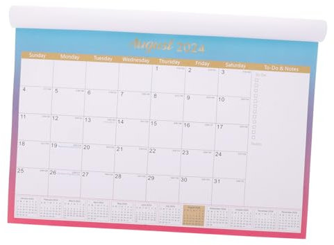 Lurrose Wandkalender Stabiler Aufhängender Monatskalender für Zuhause und Büro Leichtes Design Praktische Nutzung für Haushaltsplanung und Notizen