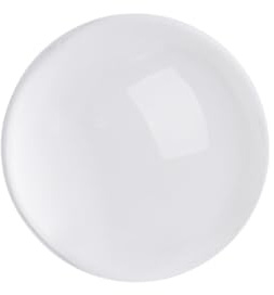Bola de Cristal de Cristal Blanco de 80mm para Fotografía | Esfera Sólida para Meditación y Malabarismo, Accesorio para Exhibición y Fotografía Creativa