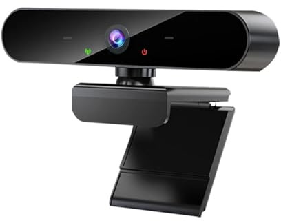 AYJYZHIAG Webcam HD 4K fissa for computer portatile con microfono USB e telecamera di riproduzione for PC for streaming/videochiamate(4K webcam)