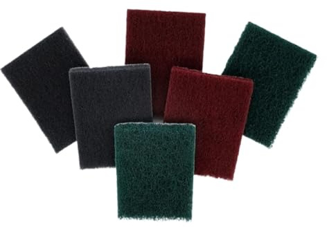 Scouring Pads 70x100MM Industrial Scouring Pad 240 To 800 Grit Heavy Duty Cleaning Cloth Pack Of 15 Scotch Pads(800 fine)