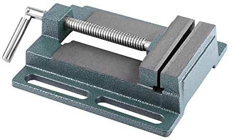 TOPINCN Industrial Heavy Duty 6 Drill Press Vice for Milling Workshop Tool 1 Machine Vise for Machinist Vise 15cm Jaw Opening Cast Iron [Applicable Scene: Machinery Maintenance]