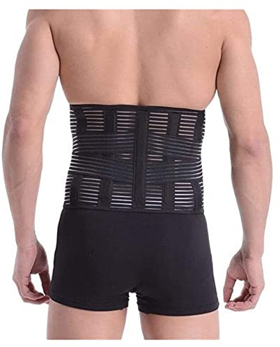 Cinghie di Supporto Cintura per la Parte Bassa della Schiena Cintura di Supporto Lombare Cintura Dimagrante Sexy Supporto Lombare per Allenatore in Vita Fitness (Colore : Nero, Dimensioni : Medium)