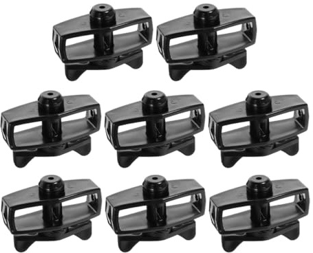 DEARMAMY Tendeur de Fil de Clôture en Plastique Noir Portable, Lot de 8 Pièces, Outil de Tension pour Câble Extérieur, Serrage-Fils Léger et Pratique, Usage Jardin et Ferme