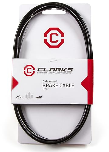 Clarks Cycle Systems Galvanised Road/MTB Brake Inner & Outer Cable Kit, Black, Single Cable