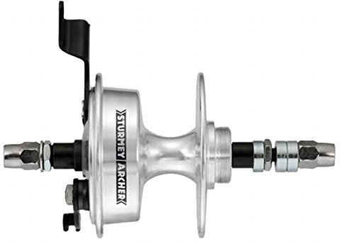 Sturmey Archer X-Rd Singlespeed Drum Brake Hub, 36H Silver - HKSXD.RHS0.000.BX