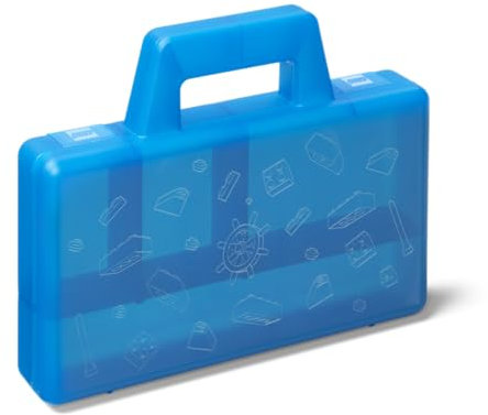 LEGO Sorting Case To Go Portable and Convenient Storage Box for LEGO – Travel Organizer, Kids Toy Box Storage, and Plastic Box for LEGO Storage, Blue