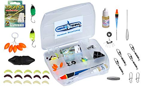 MiRoeFishing Profi Forellen Angelset für Einsteiger I 50Teile inkl. Köder Booster
