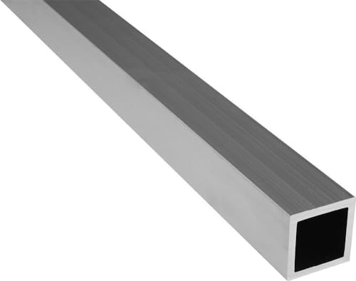 Riggatec Aluminium Vierkantrohr 40x40x2mm – Länge 2,0 m – Hochwertiges Alurohr für Konstruktion, Modellbau, Werkstatt und DIY – Leicht, stabil und korrosionsbeständig