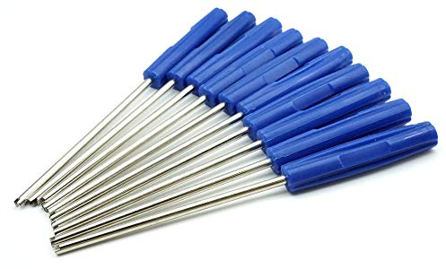 10x Ventilausdreher Blau 17cm Ventil Einsatz Kern Werkzeug Ausdreher Autoreifen Reparatur Schraubendreher