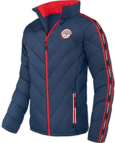 Nebulus Herren Jacke SKILL, warme Outdoorjacke, praktische & vielseitige Übergangs- & Winterjacke, navy - L