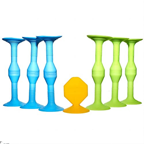 ECBANLI Sucker Darts Throwing Game Set, Soft Silicone Suction Cup Stress Sensory Toys, Safe Indoor & Outdoor Game for Kids and Family