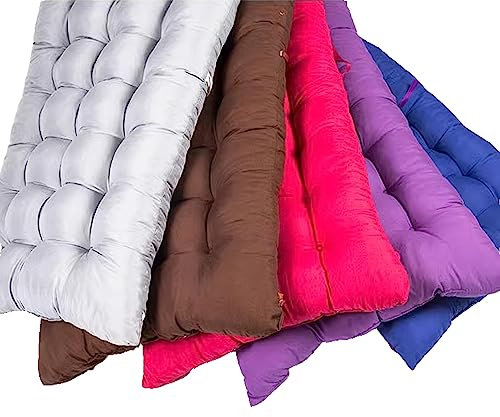 XIEMINLE Sofa Bankkissen, 2- und 3-Sitzer-Schaukelstuhl, Sitzkissen, Bank-Sitzkissen mit Bindebändern, Liegenpolster für Holzbank, rutschfeste Liegestuhlkissen, Terrassenpolster, 155 x 48 x 8 cm, Grau