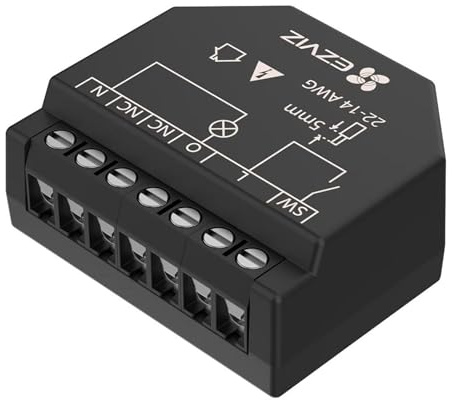 Mini rele instalaciones domóticas interruptor 1 CH canal SMART WiFi control luces monitoreo consumo compatible APP compatible con Alexa y Google