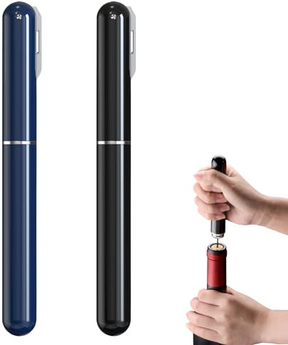 FBBULES 2 PCS Tire Bouchon Pompe à Air, Ouvre-Bouteille à Pression d'air 2-en-1 avec Coupe-Capsule, pour Maison, Restaurant, Fête, Cadeaux pour Amateurs de Vin