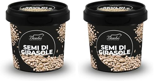 Semi di Girasole 80 g – Semi di Girasole Coltivati Secondo Standard Rigorosi per Garantire Freschezza e Purezza – I Semi di Girasole sono una Fonte Naturale di Nutrienti Essenziali (Confezione da 2)
