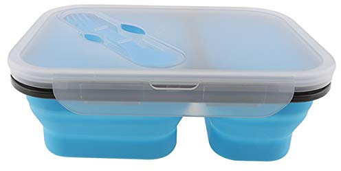 Lunc Boxes Scatola da Pranzo Portatile Pieghevole in Silicone da 1100 ml, Scatola da Pranzo di Grande capacità, Scatola da Pranzo Pieghevole, Scatola da Pranzo Ecologica
