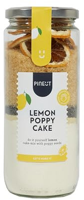 Pineut - Kuchen Backmischung Zitrone Mohn I Backmischung Weihnachten im Glas