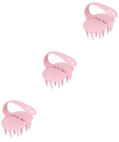FRCOLOR 3St Duschbürste schonendes Shampoo Haarwaschbürste Kopfmassagegerät für lockiges Haar trockenes Bürsten des Körpers hairbrush haarbürsten Kopfhautmassagebürste Körperbürste Rosa